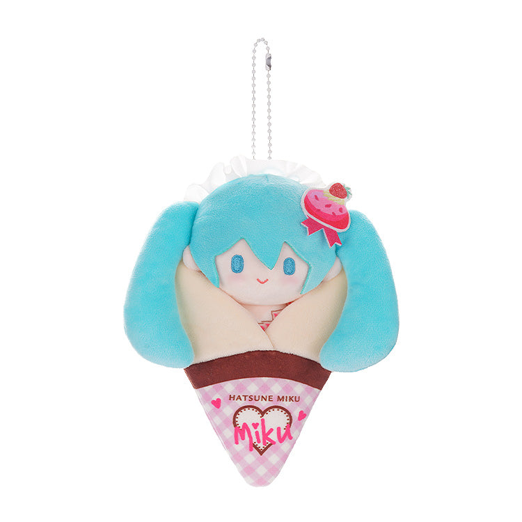 Character Vocal Series 01: Hatsune Miku Crêpe Mascot Keychain Plush - B